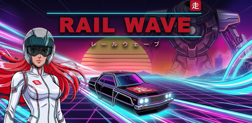 RailWave — synthwave endless runner